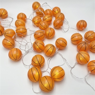 LED lyskæde med basketbolde - 6 m 40 lys